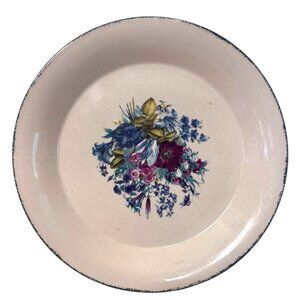 Home & Garden Party Stoneware Floral Dinner Plate Vintage Collectible